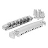 Electric Guitar Bridge Full Set 12 String Zinc Alloy Silver
