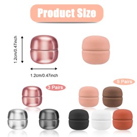 8 Pairs Fixing Hijab Magnets, No Snag Colorful Scarf Pin, Multi-Use Magnetic Pinless Brooch, Round Scarf Clip Magnets, Multipurpose Hijab Buttons, Strong Magnetic Pins for Women Clothes Muslim