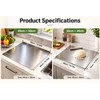 Stainless Steel Cutting Board for Kitchen Prep – Anti-Slip Edge