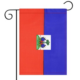 No Logo Garden Flag Haiti Haitian Garden Flag,Garden Decoration Flag,Indoor and Outdoor Flags,Celebration Parade Flags,Anniversary Celebration, National Day,Double-Sided.