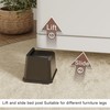 Lutown-Teen 6 Pack Bed Risers 3 Inch Heavy Duty Oversized