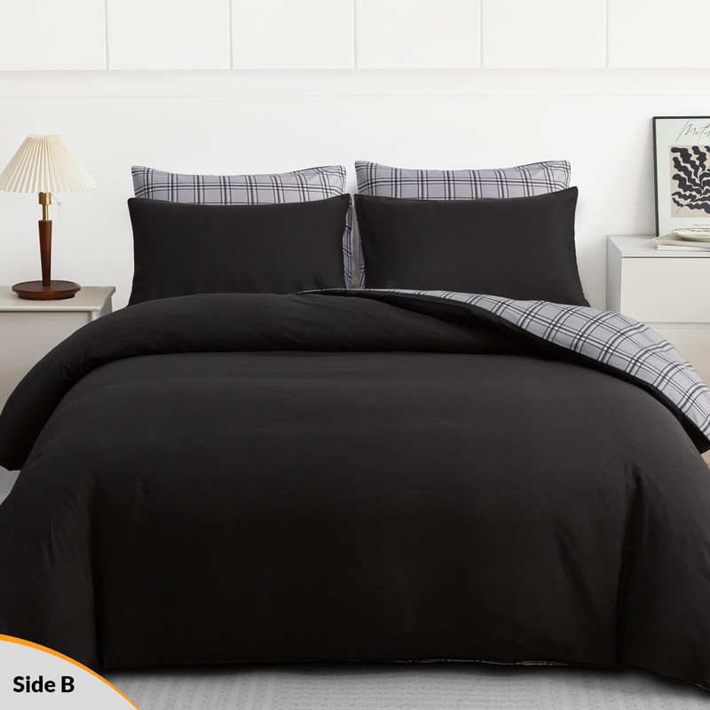 Grace Double Duvet Set - Brushed Microfiber Duvet Cover (200