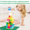 Pack of 2 Building Plates Compatible with Duplo Plates, Large