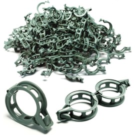 Plant Support Clips Reusable Clips for Tomatoes, Peppers and Climbing Plants Flexible Trellis Vine Clip (300, Green)