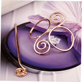 Healeved 2pcs Vintage Viking Alloy Hair Clips for Women Retro Hairpins Ponytail Holders Durable Accessories for Casual Party Styles for Friends and Family