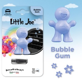 Little Joe Standard Car Air Freshener, 45-Day Long-Lasting Fragrance, Strong Scented Vent Clip for Car Interior Home & Office - 4 Pack Bubblegum Scent (Blue)