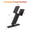 3 Pcs 4“x 4" Roof Riser Brackets Kit(ID 3.6"x3.6"),Heavy Duty