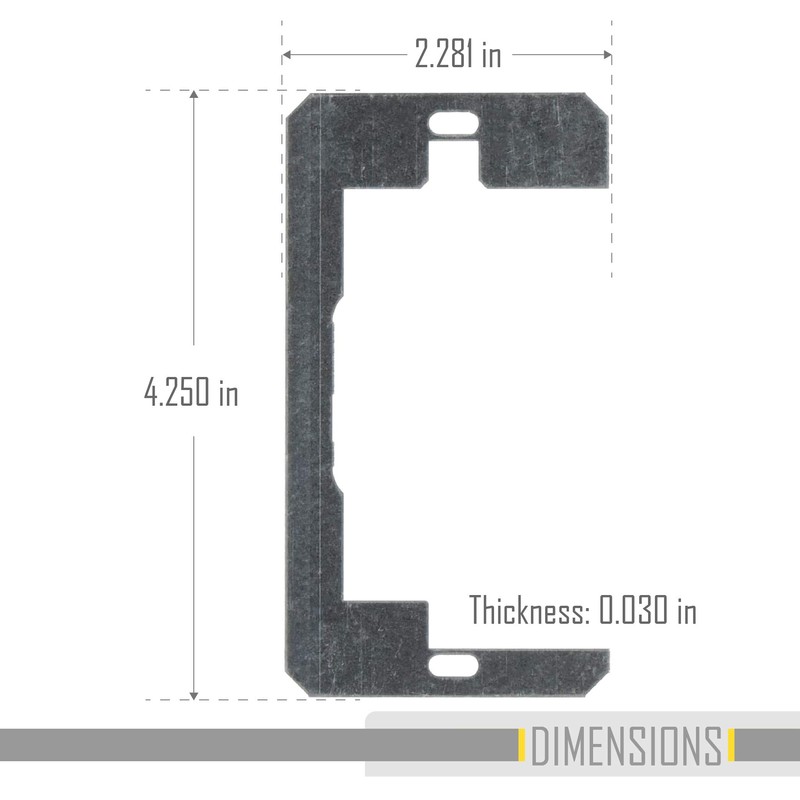 TayMac RACO Flush-Fit 999X 3PK Device Level Plate, Steel