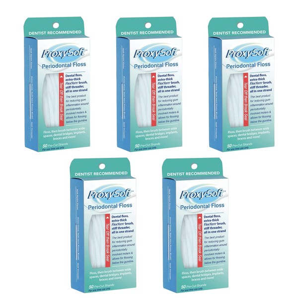 ProxySoft Periodontal Floss - 5pk (250 Strands) | Proxysoft