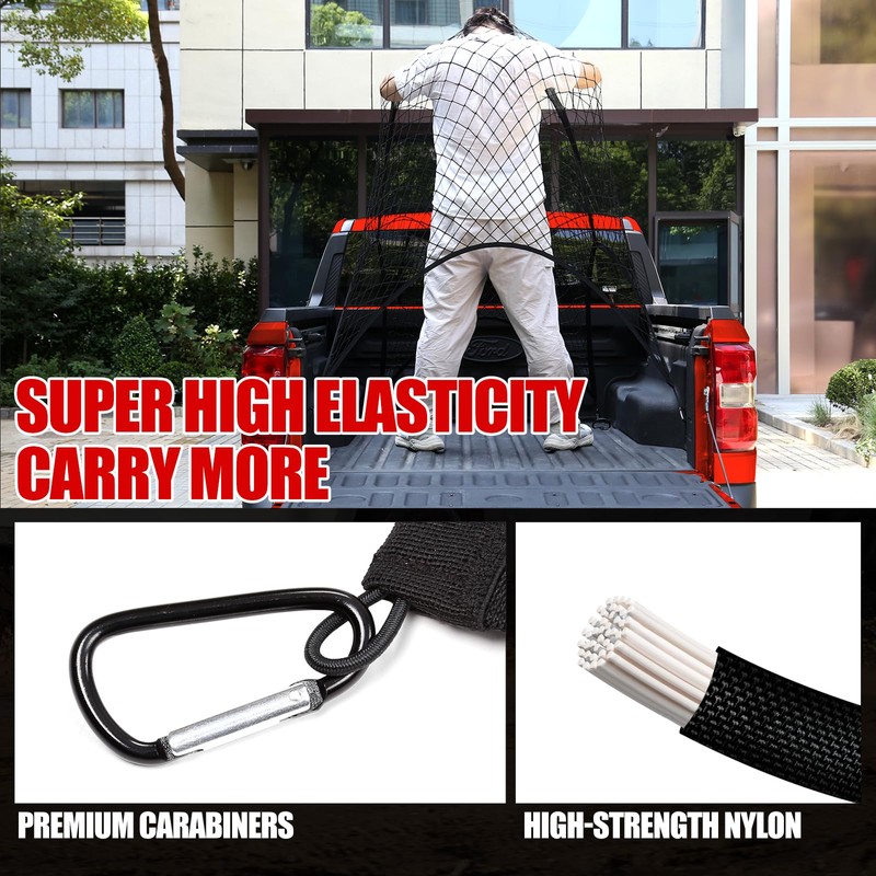 Mabett - Red de carga altamente elástica para accesorios Ford