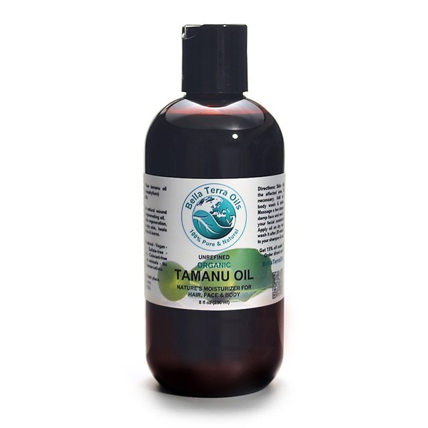 Tamanu Oil 8 oz 100% Pure Foraha Cold-pressed Unrefined Organic - Bella Terra Oils