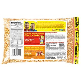 Jolly Time Unpopped Popcorn Kernels, Gourmet Popping Corn for Air Popper Machine or Stovetop, Non-GMO (Yellow Pop Corn, 2 Pound (Pack of 2))