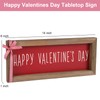 Valentines Day Decorations-Happy Valentines Day Tabletop Sign -Wooden Farmhouse Sign