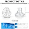 Silicone Earring Backs, Clear Locking Secure Earring Backs for Studs,