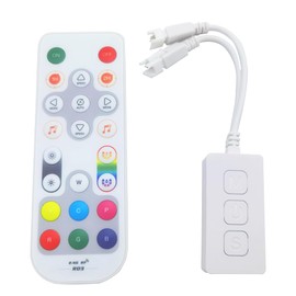 SP548E RGB Music RF LED DC5V-24V SPI WiFi LED Controller 2.4GHz Bluetooth Controller for fcob cob ws2812b ws2811 LED Strips Compatible Strip Single Output Alexa Smart Voice App Control