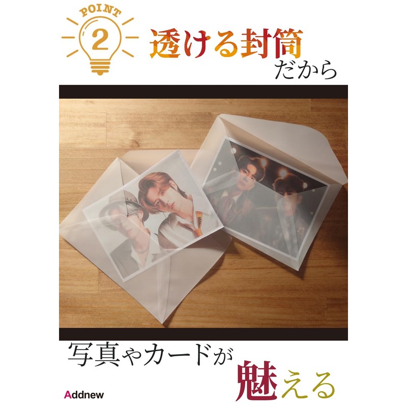 Addnew Transparent Envelopes 2 Western 30/100 Sheets Tracing Paper Envelopes