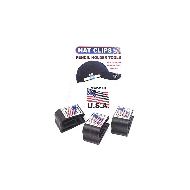 The Original HAT CLIP PENCIL HOLDER TOOLS attaches to either