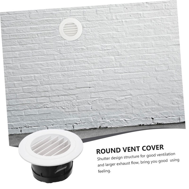 Gatuida Round Air Vent Cover Soffit Air Exhaust Vent Grille