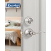 (2 Pack) Keyed Alike Front Door Lever Lockset with Single