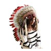 Native American Inspired Headdress - Handcrafted with Genuine Feathers and