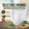 OVENTE Food Dehydrator Machine with 5 Stackable Clear Trays and