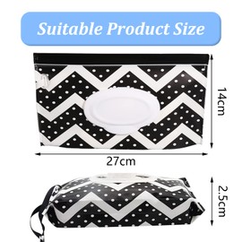 VEGCOO 5Pcs Baby Wet Wipe Pouch Dispenser, EVA Baby Wet Wipe Pouch, Water-Proof Wet Wipe Cases, Refillable Travel Wet Wipe Pouch Bags, Reusable Portable Wipe Holders for Babies
