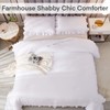 Andency White Oversized Super King Plus Comforter Set, 3 Pieces