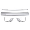 HECASA Hood Molding+Fog Light Molding+Front Bumper Valance Panel Compatible with