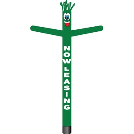 Global Advertising Solutions Now Leasing Green Inflatable Tube Man Guy 18ft Air Powered Dancer Body Only - Without Air Blower