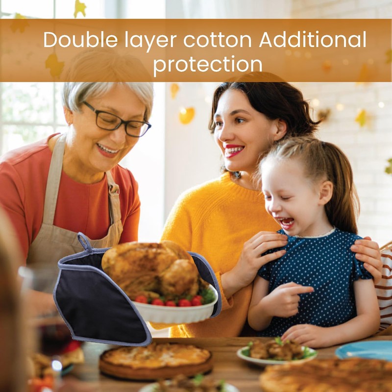 Kitchen Gloves Oven Mitts Heat Resistant,Non-Slip Thickening Cotten Heat Proof