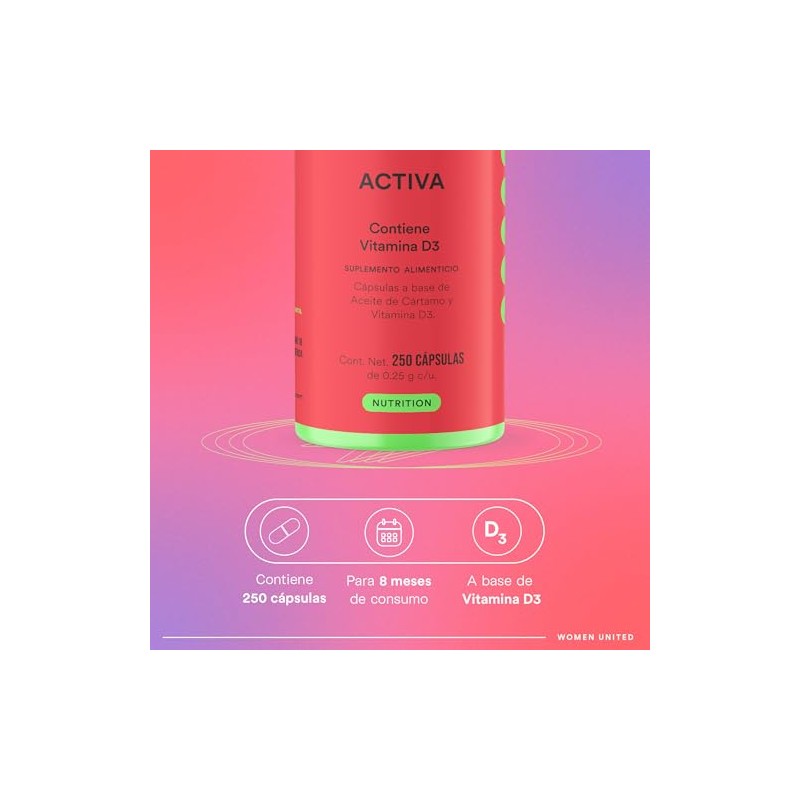 WU Nutrition ACTIVA Vitamina D3 400 UI + Aceite de