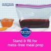 Ziploc® Marinade Bags, Mess free meal prep, 8 cups, 24