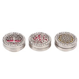 0.9in Diffuser Face Cover Clips Hollow Stainless Steel Magnetic Aromatherapy Locket Buckle
