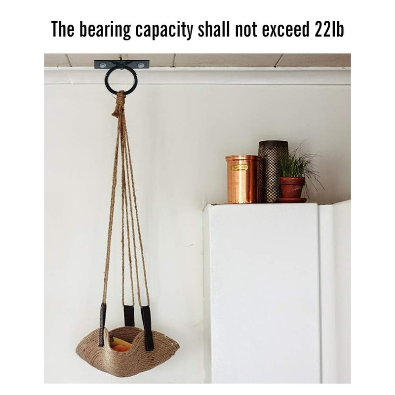 Aoneky 1.5 inch Decorative Rope Supports Holder- Drop Ring Brackets