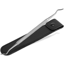 Small Corner Lifter Foot Care Stainless Steel Pedicure Instrument with Long Extra Fine Ends - Nail Lifter Nail Care Double Instrument Pedicure Instrument with Case Specialist Trade Quality