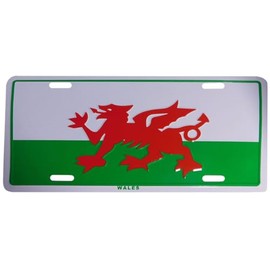 Wales Country 6"x12" Aluminum License Plate