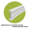 KXLife Flexible Bendable Ceiling Curtain Track (16 ft), Track Curtains