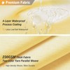 BTTN Fabric Shower Curtain, Linen Textured Heavy Duty Polyester Cloth