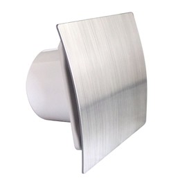 Bathroom Extractor Fan 100mm /4" Modern Shower Kitchen ES-100 Brush Chrome Finsh