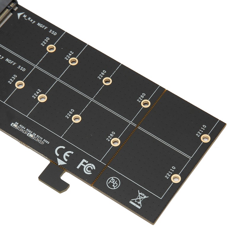 Dual M.2 PCIe NVMe Adapter with PCIe Bifurcation Function SSD