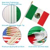 Newperlite Mexico Stick Flag Mexican Small Mini Hand Held Flags