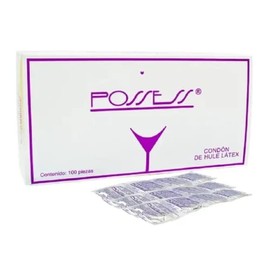 Caja de 100 Condones Masculinos Preservativo Possess Hotelero