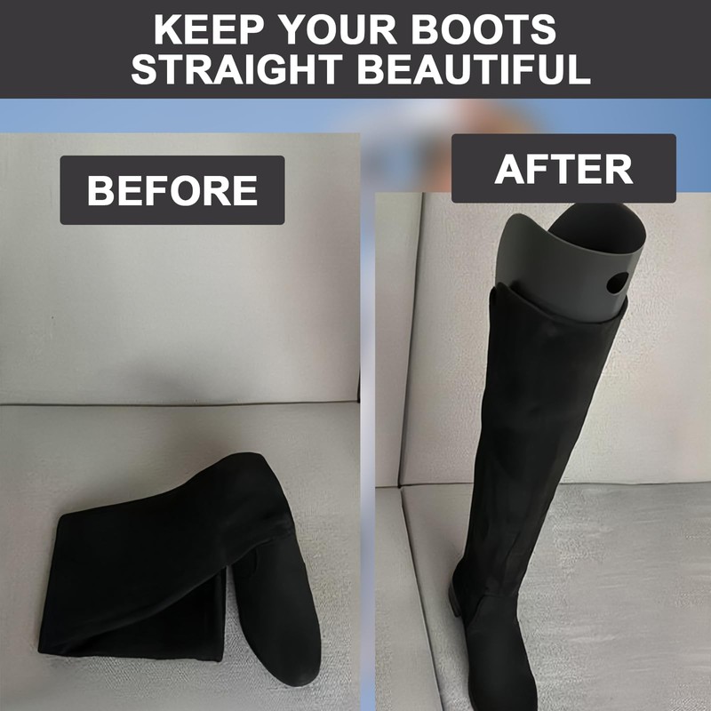 Boot Shape Inserts, 5 Pairs Plastic Boot Stand Holder, 10
