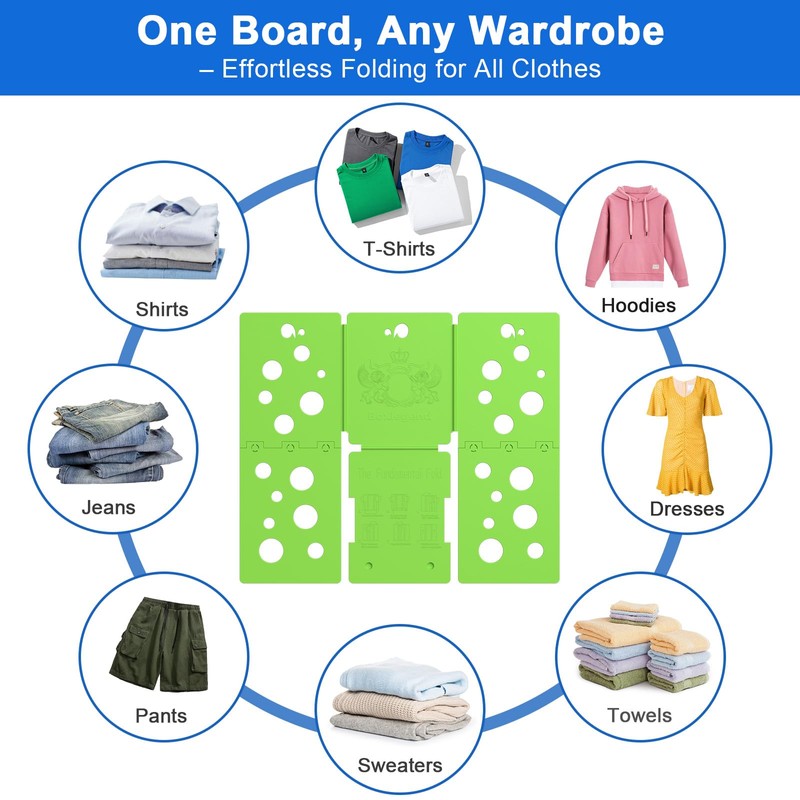 BoxLegend V5 Shirt Folding Board T-Shirt Folder Clothes Folder Laundry