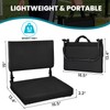 Stadium Seats with Back Support(16.5”L × 13.4”W × 15”H), 360°