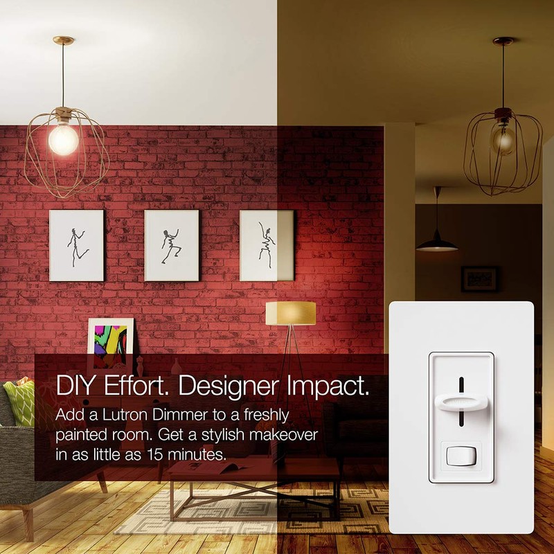 Lutron Skylark LED+ Dimmer Switch for Dimmable LED, Halogen and