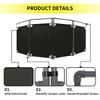 4 Panels Safety Barricade, 7.8FT Removable Foldable Security Gates Barrier