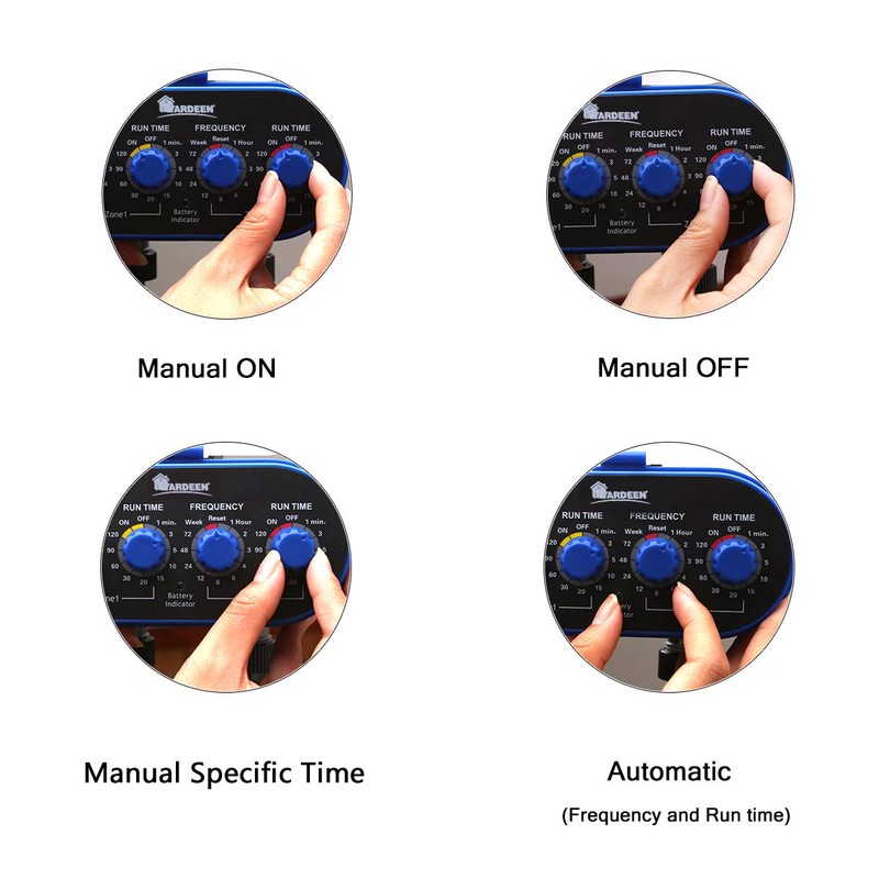 Yardeen - Temporizador de agua de dos salidas