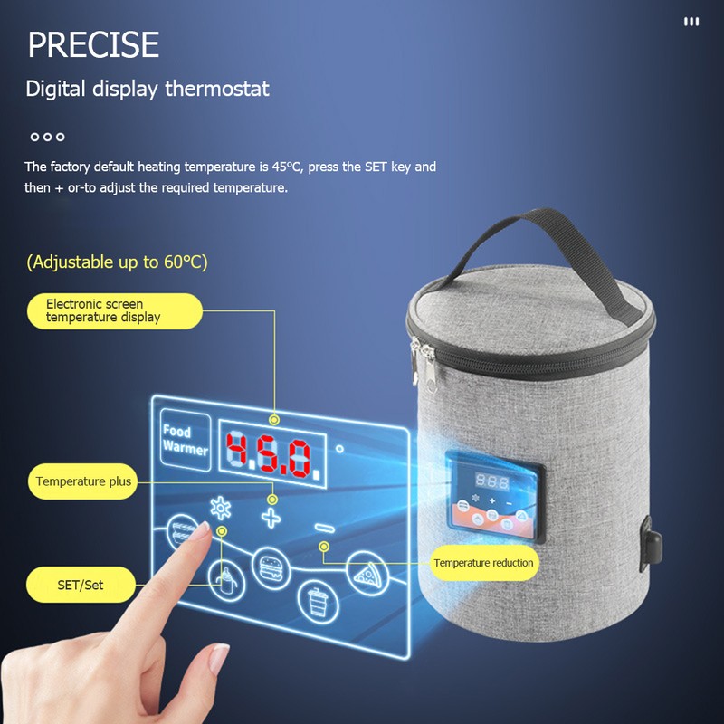 3.8L Car Bottle Warmer Baby Feeding Milk Heating Bag Travel