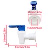 Lovelysp Water Cooler Faucets Taps Blue and Red Leak Proof